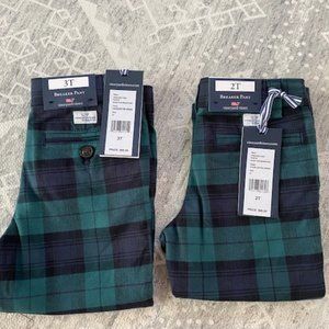 NEW w/ Tags Vineyard Vines Boys 2T/3T Holiday Plaid Breaker Pants